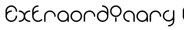 Extraordinary Craft font preview